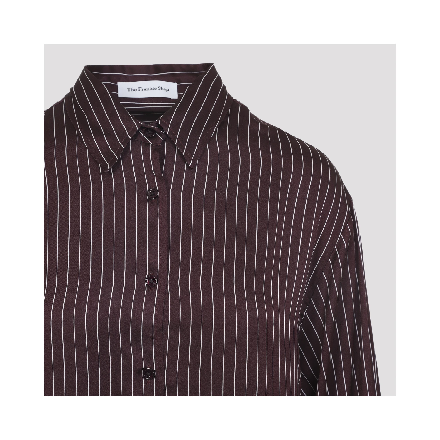 The Frankie Shop Peri Satin Fluid Shirt