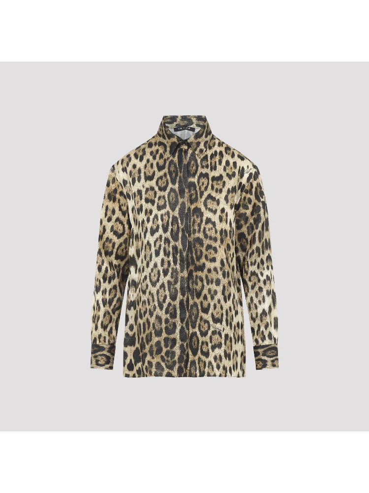 Roberto Cavalli Jaguard Print Shirt