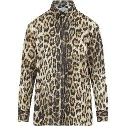 Roberto Cavalli Jaguard Print Shirt