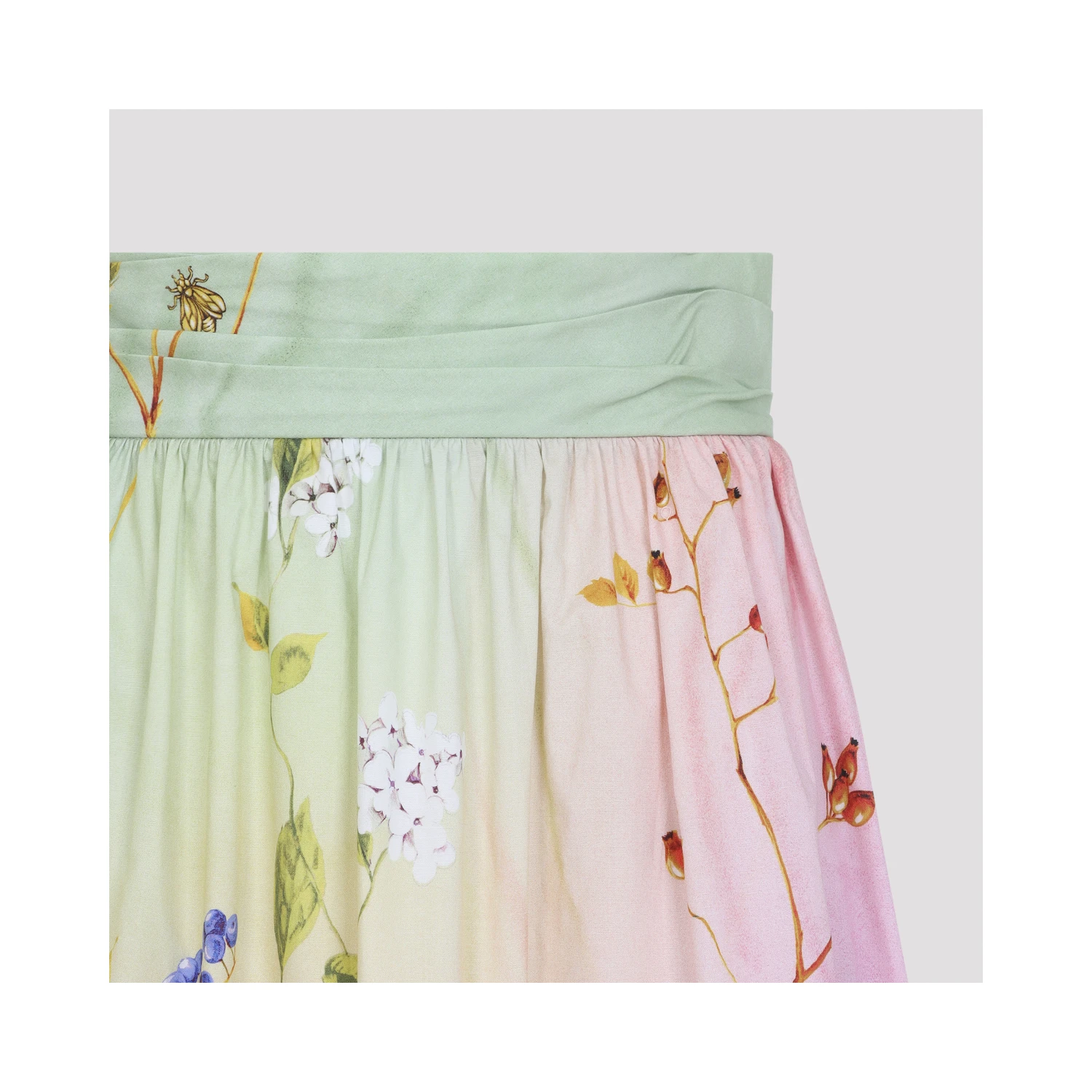 Roberto Cavalli Miami Flowers Midi Skirt