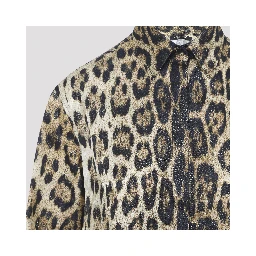 Roberto Cavalli Jaguard Print Shirt