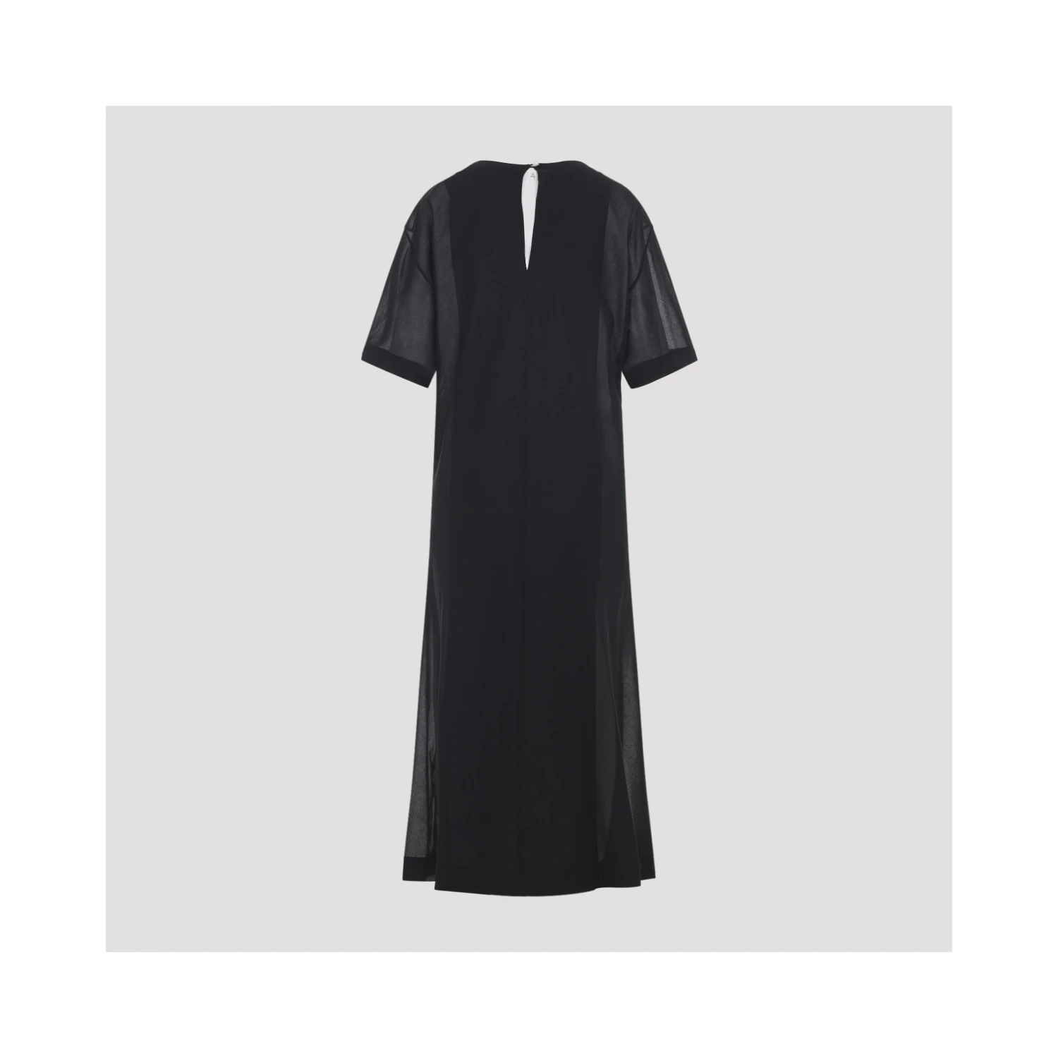 Carven Sheer Draped Midi Dress