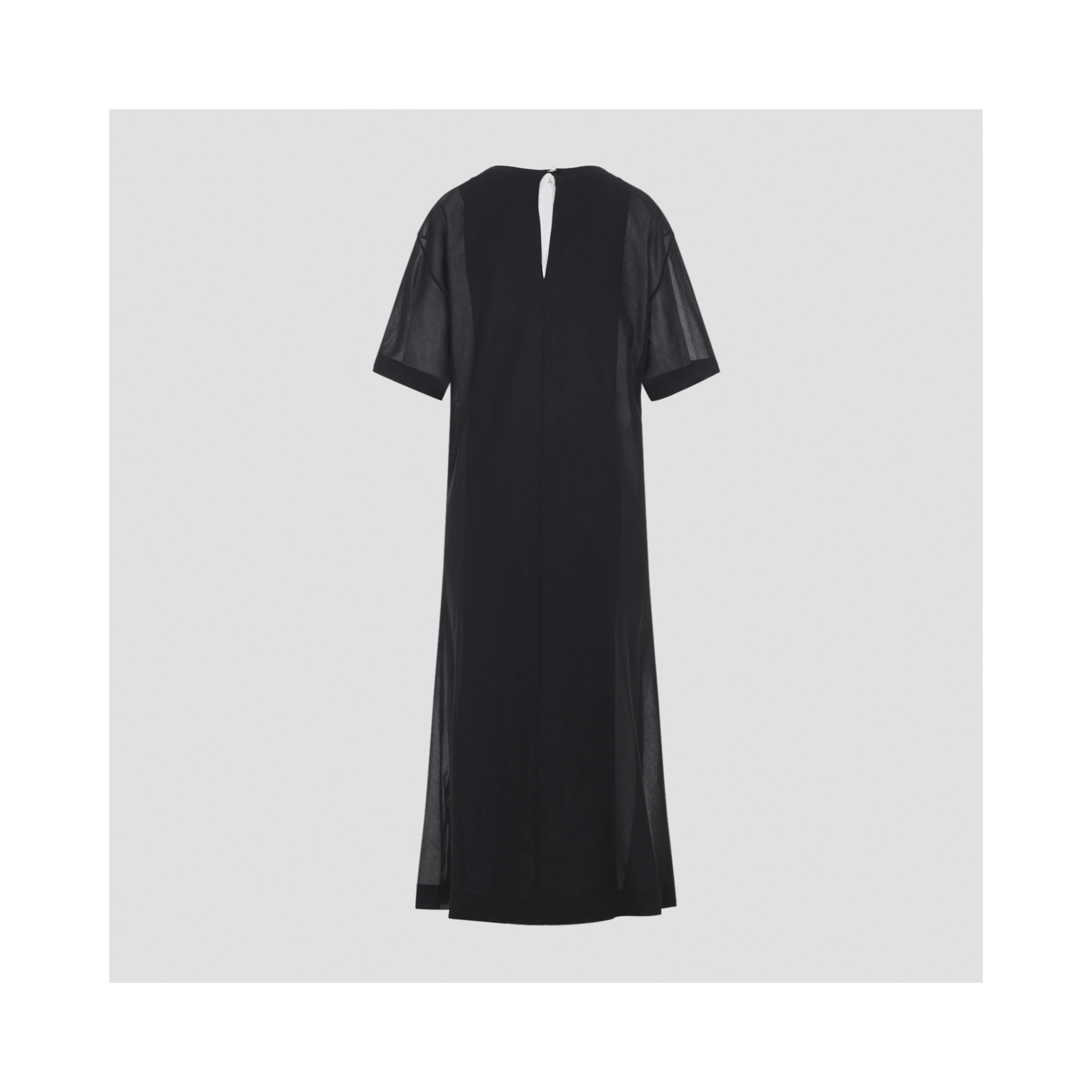Carven Sheer Draped Midi Dress