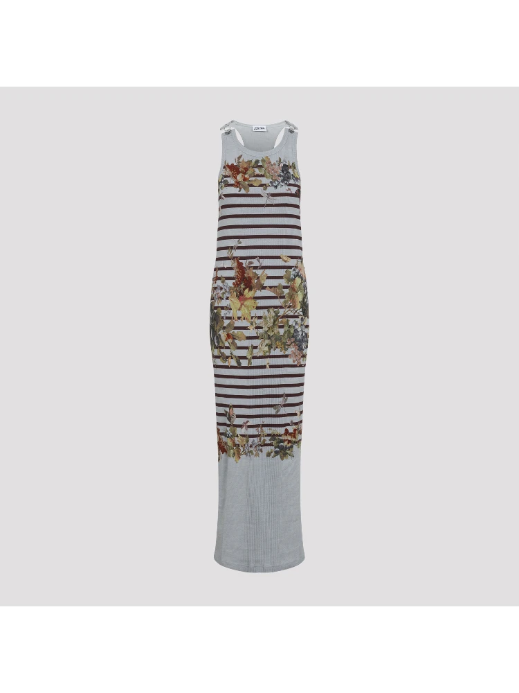Jean Paul Gaultier Mariniere Grape Long Dress