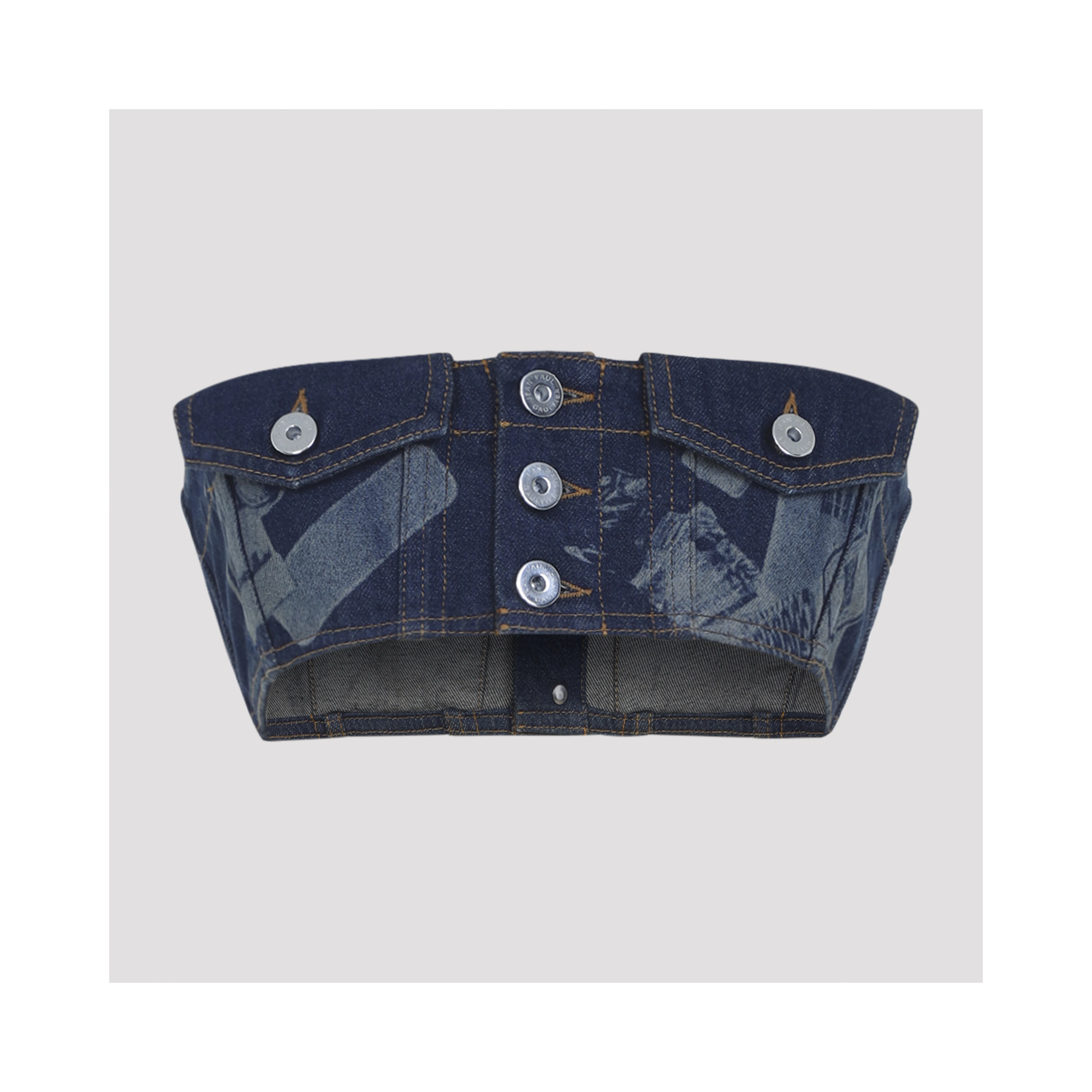 Jean Paul Gaultier Denim Bra Top