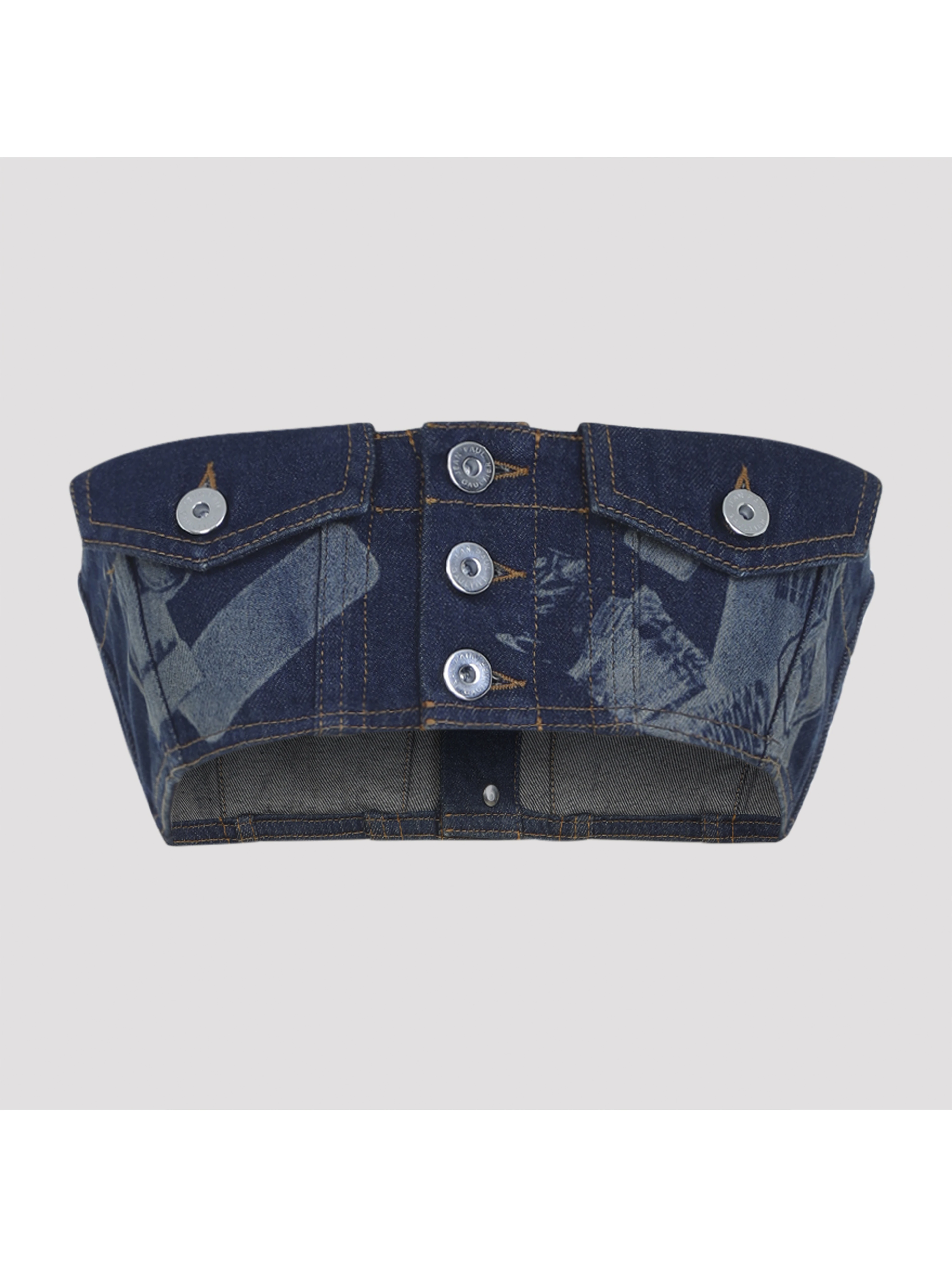 Jean Paul Gaultier Denim Bra Top