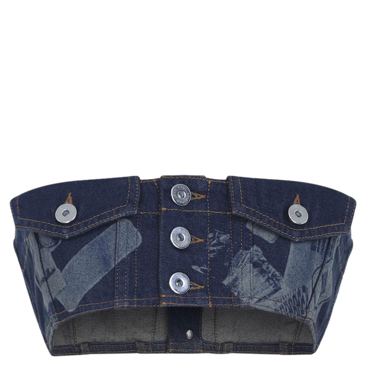 Jean Paul Gaultier Denim Bra Top