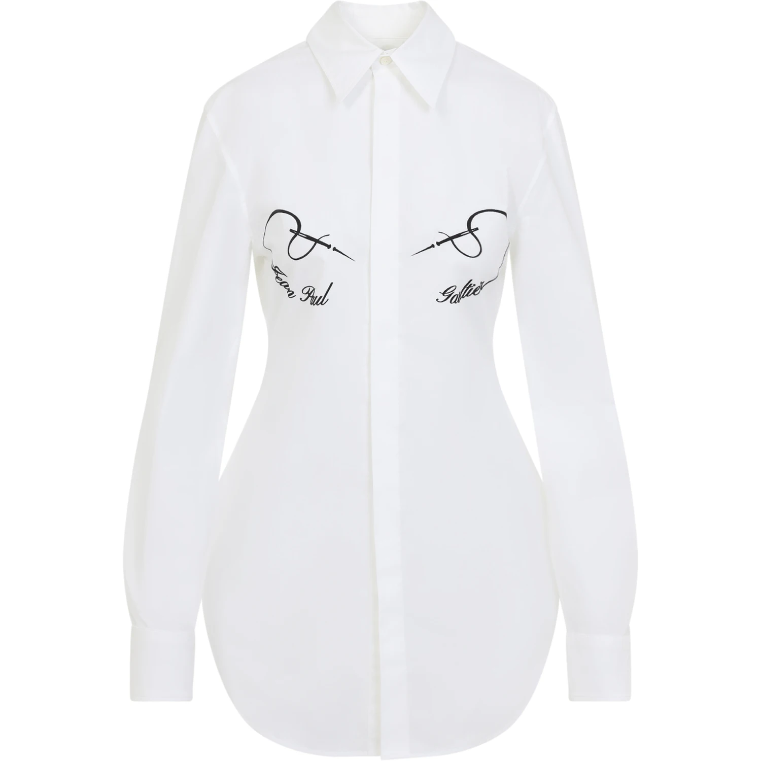 Jean Paul Gaultier Needless Flock Shirt