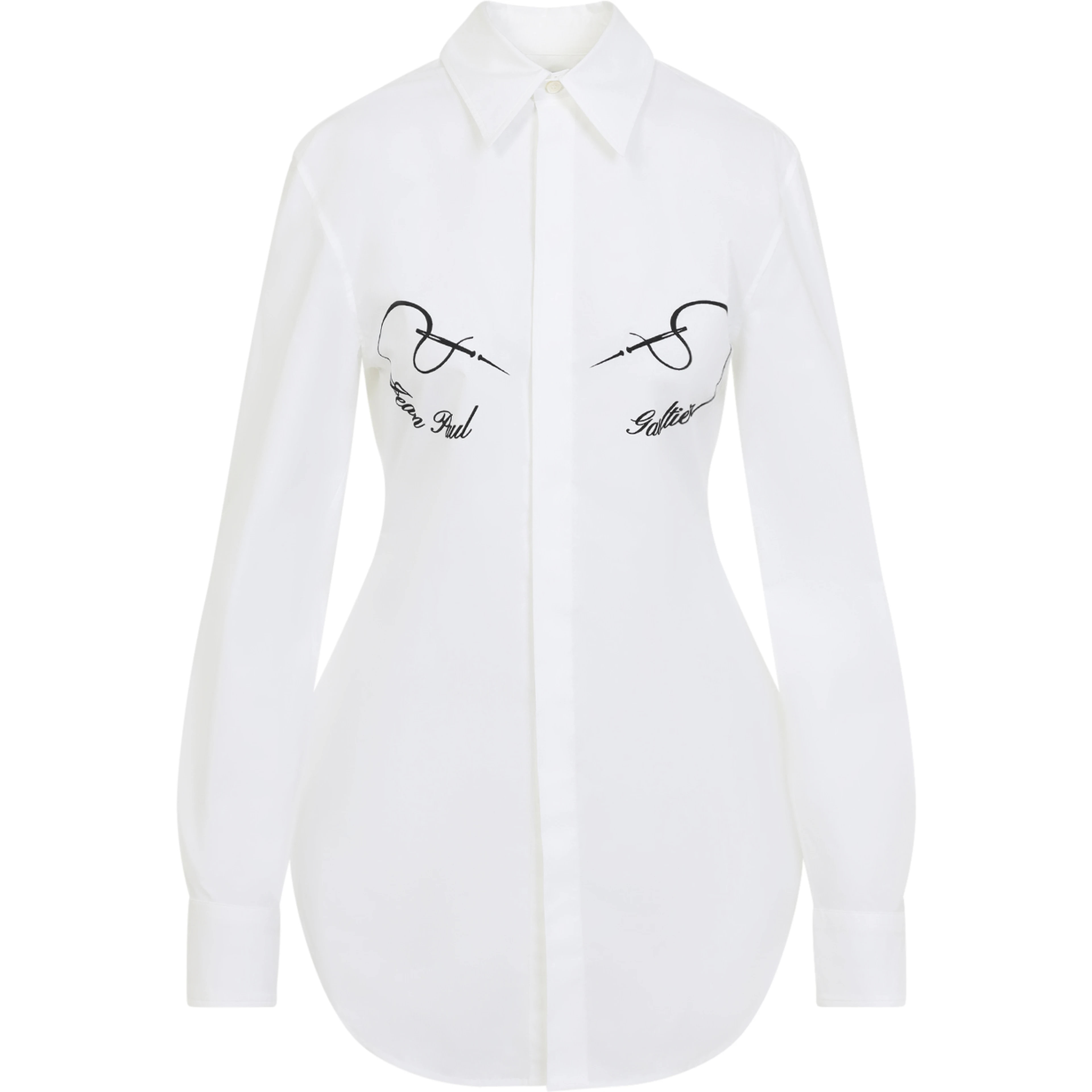 Jean Paul Gaultier Needless Flock Shirt