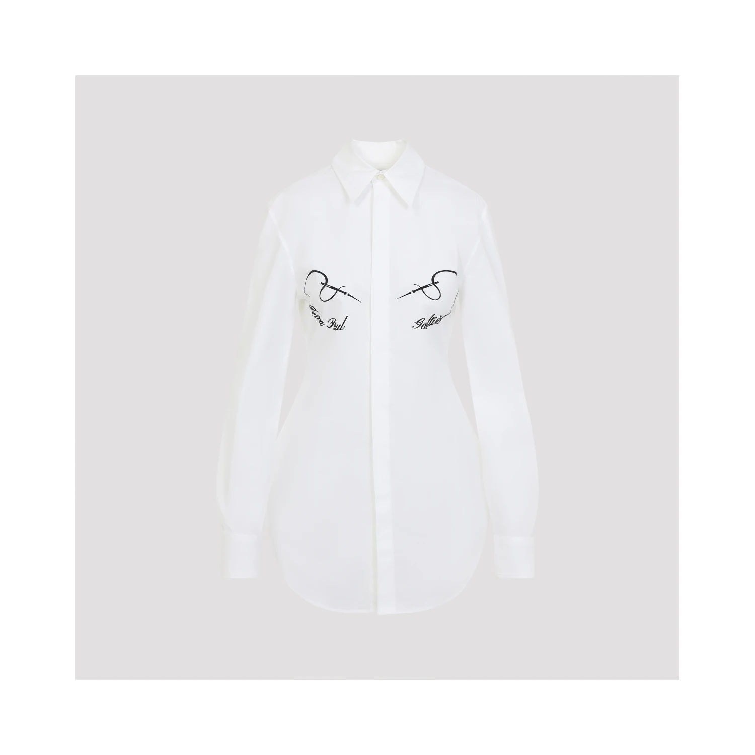 Jean Paul Gaultier Needless Flock Shirt