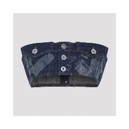 Jean Paul Gaultier Denim Bra Top