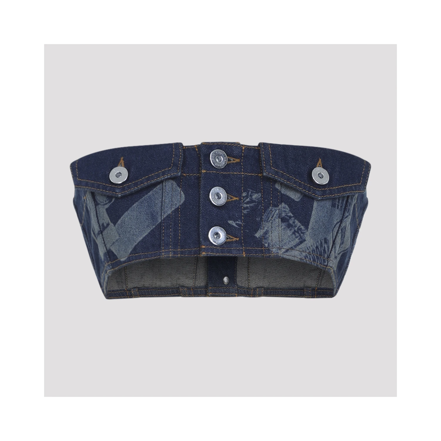 Jean Paul Gaultier Denim Bra Top