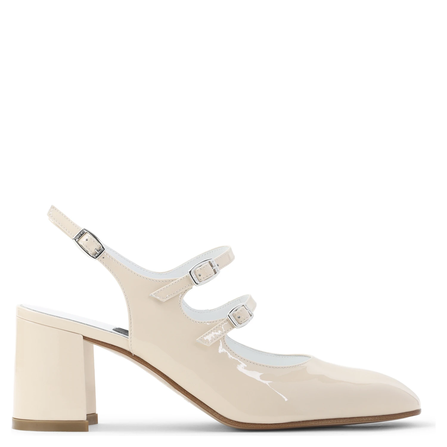 Carel Paris Banana Patent Leather Sling Back Pumps