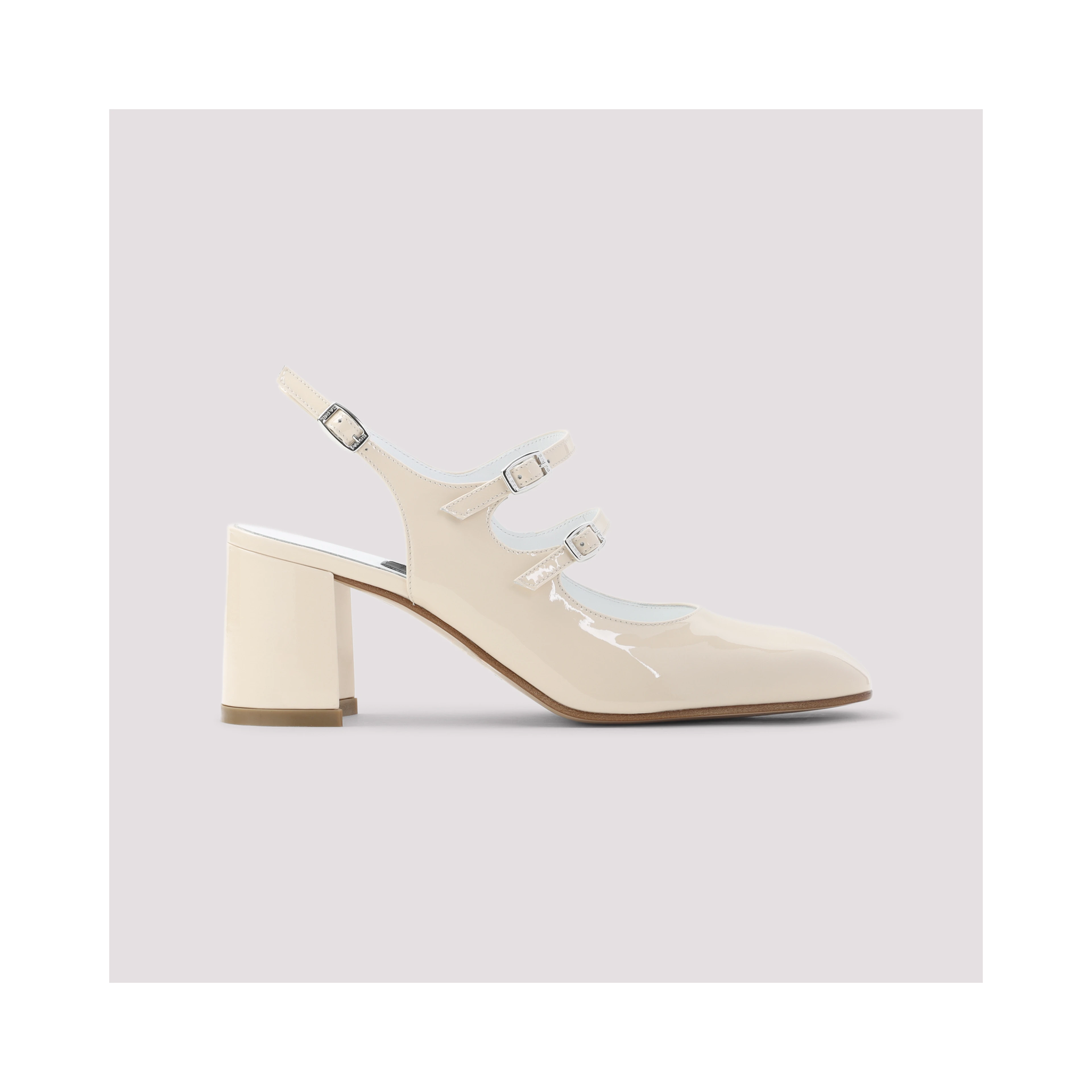 Carel Paris Banana Patent Leather Sling Back Pumps