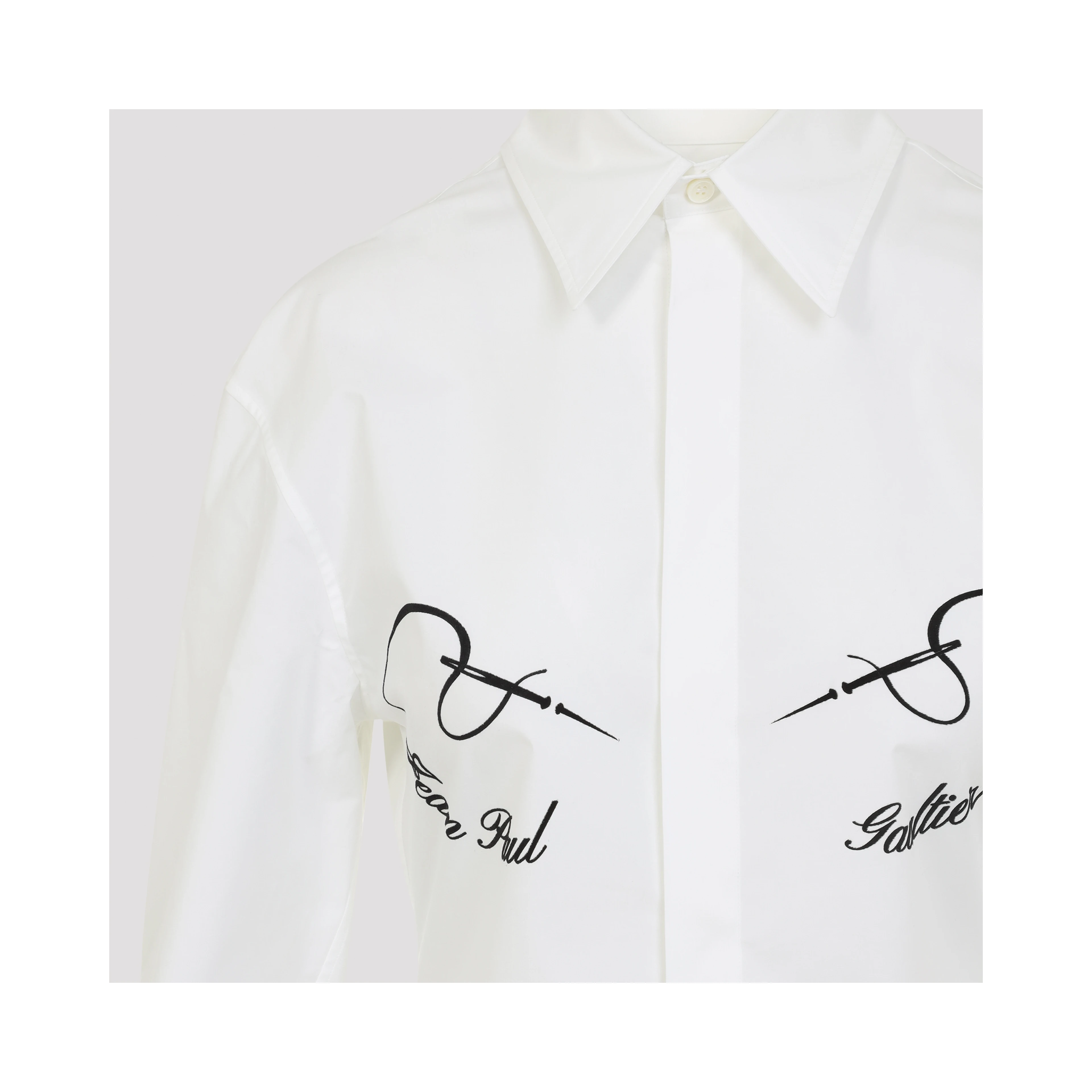 Jean Paul Gaultier Needless Flock Shirt