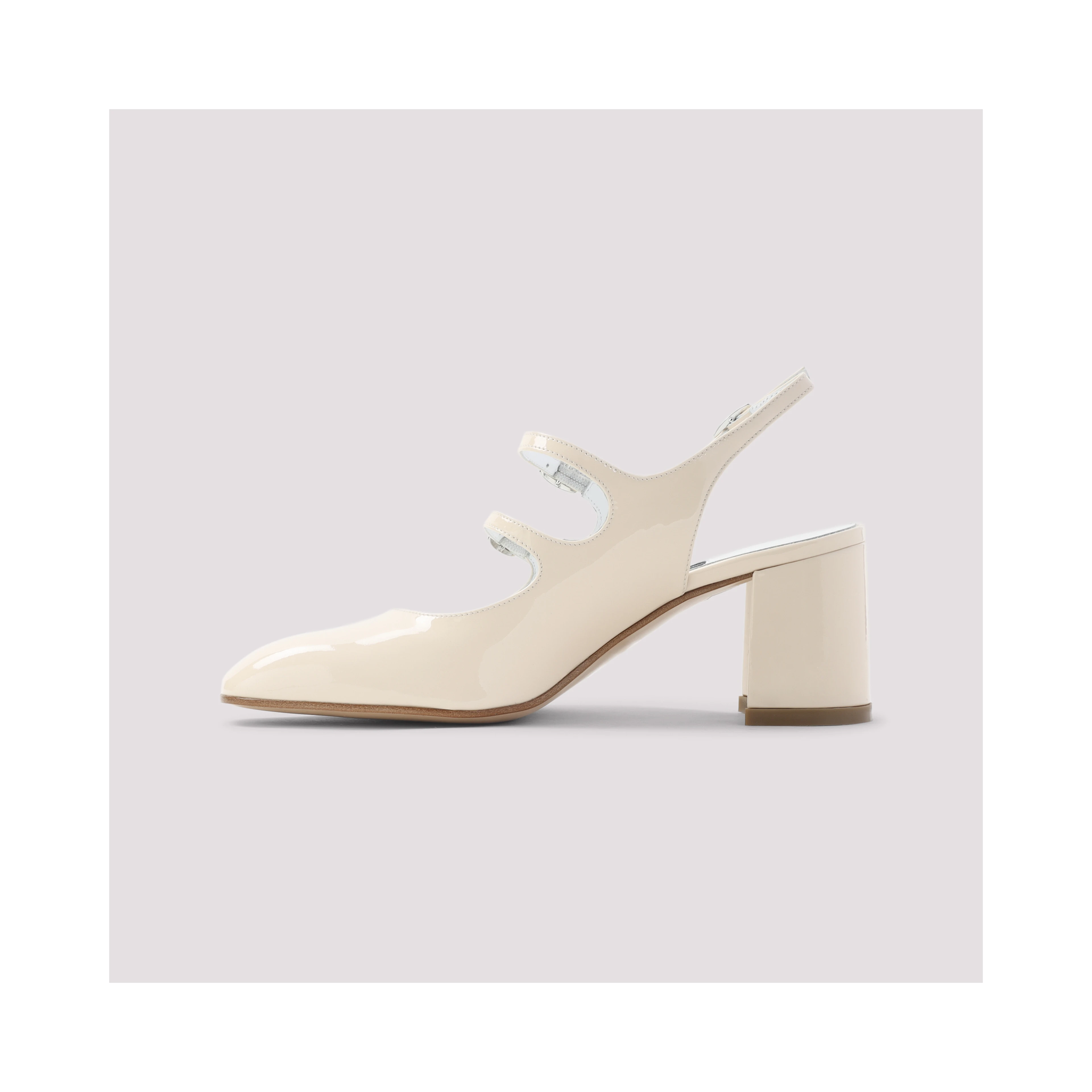 Carel Paris Banana Patent Leather Sling Back Pumps