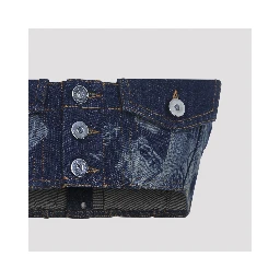Jean Paul Gaultier Denim Bra Top