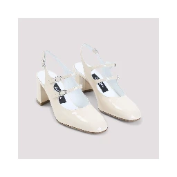 Carel Paris Banana Patent Leather Sling Back Pumps