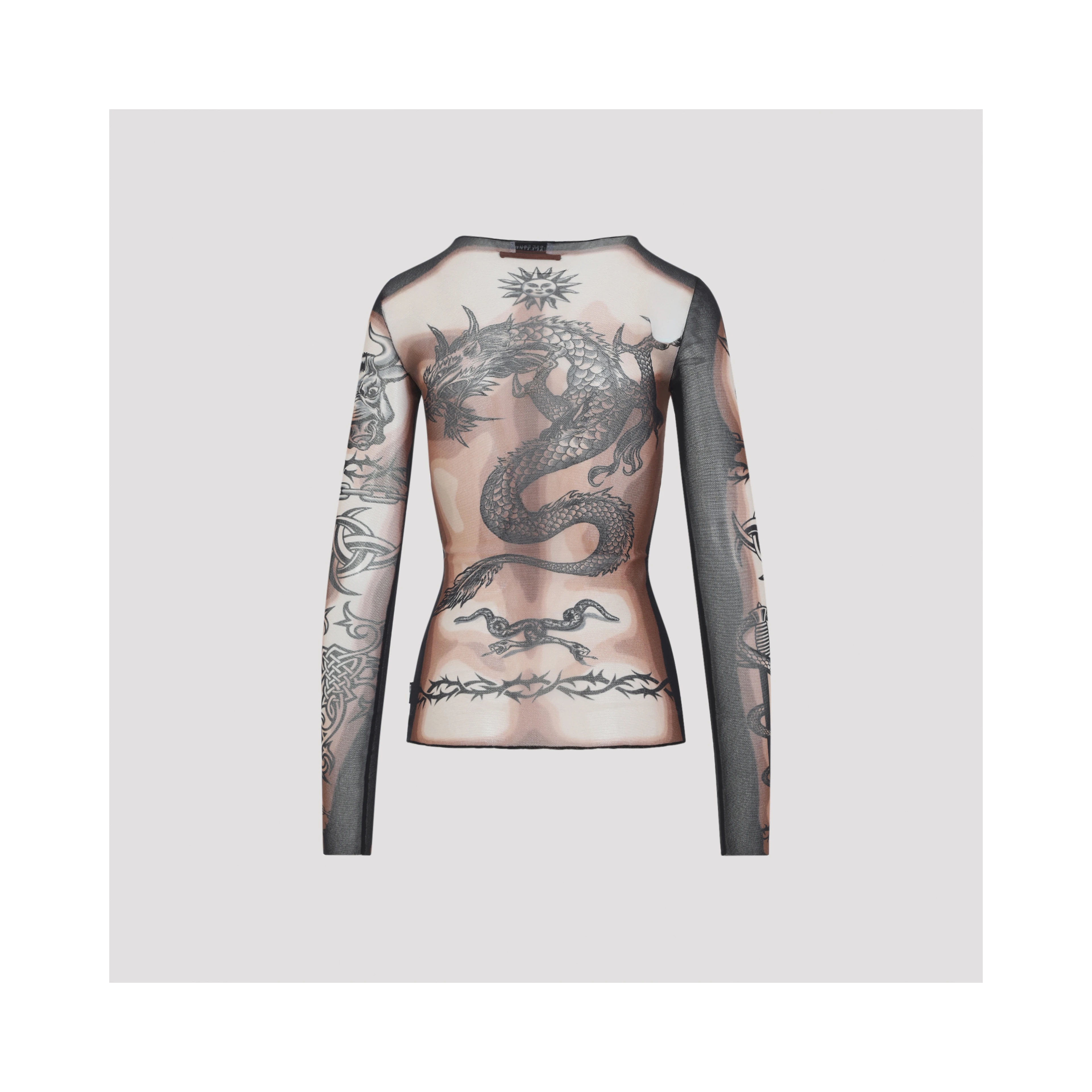 Jean Paul Gaultier Safe Sex Tattoo Top