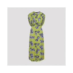 Lanvin Printed Draped Top Dress