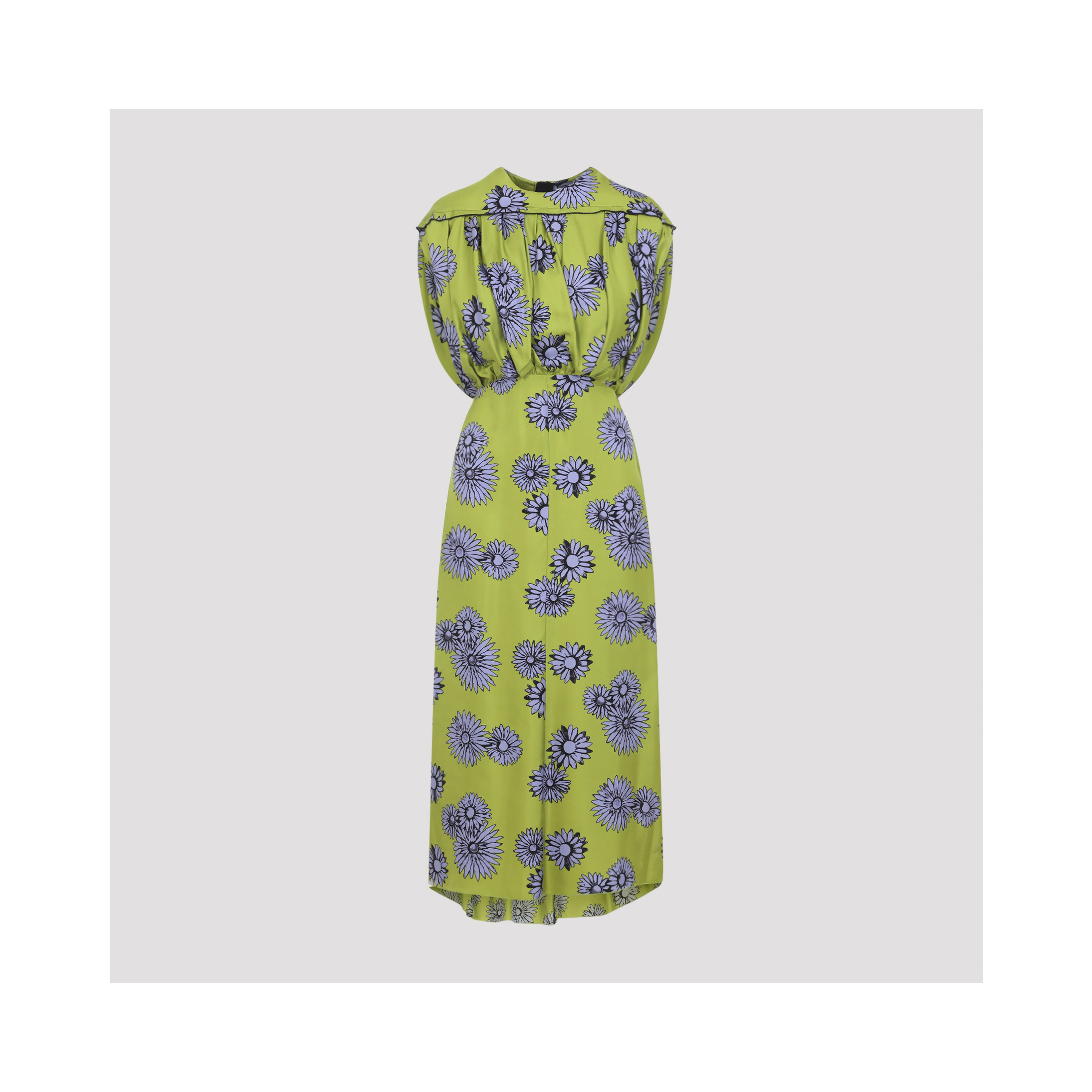 Lanvin Printed Draped Top Dress