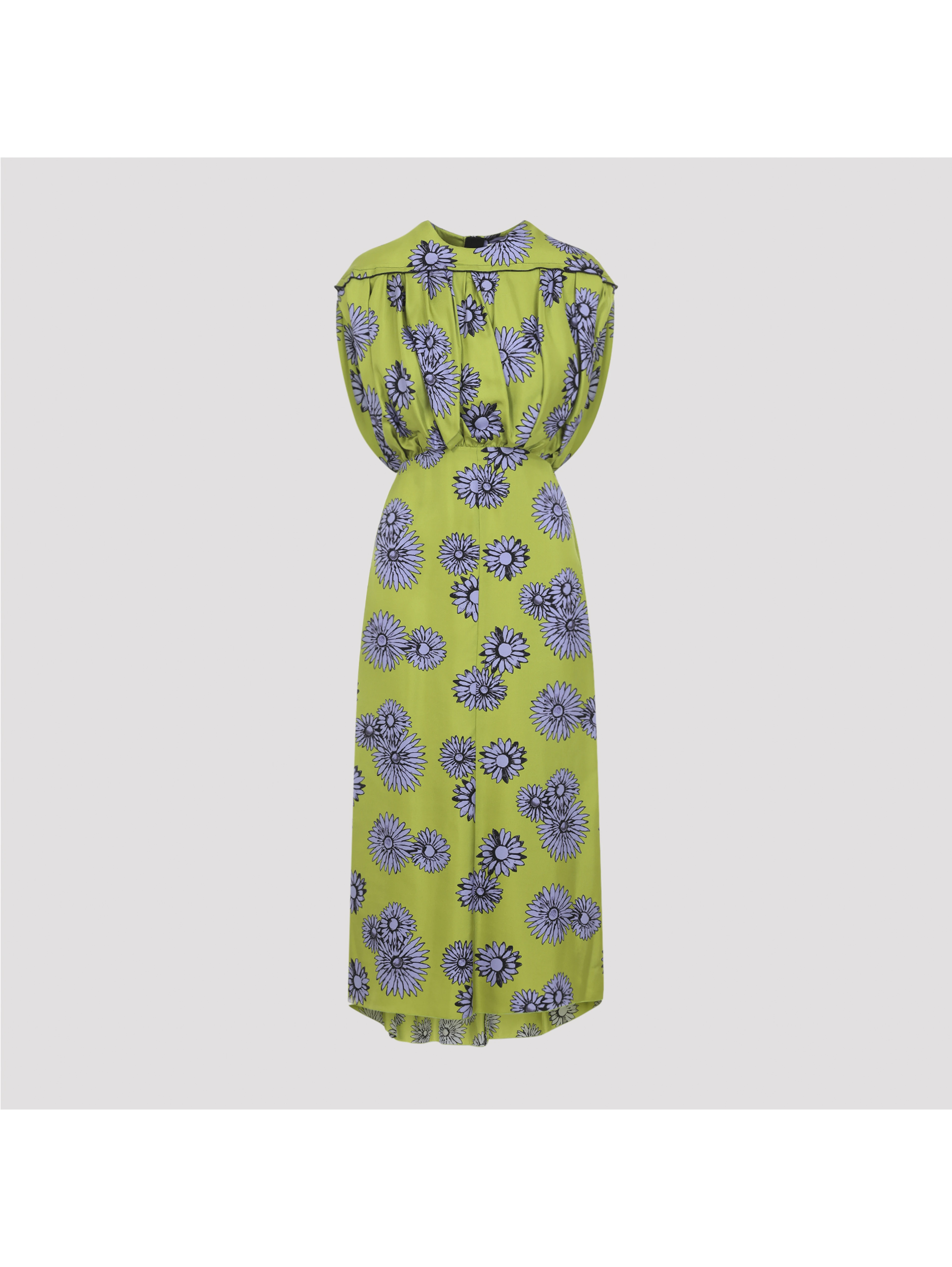Lanvin Printed Draped Top Dress
