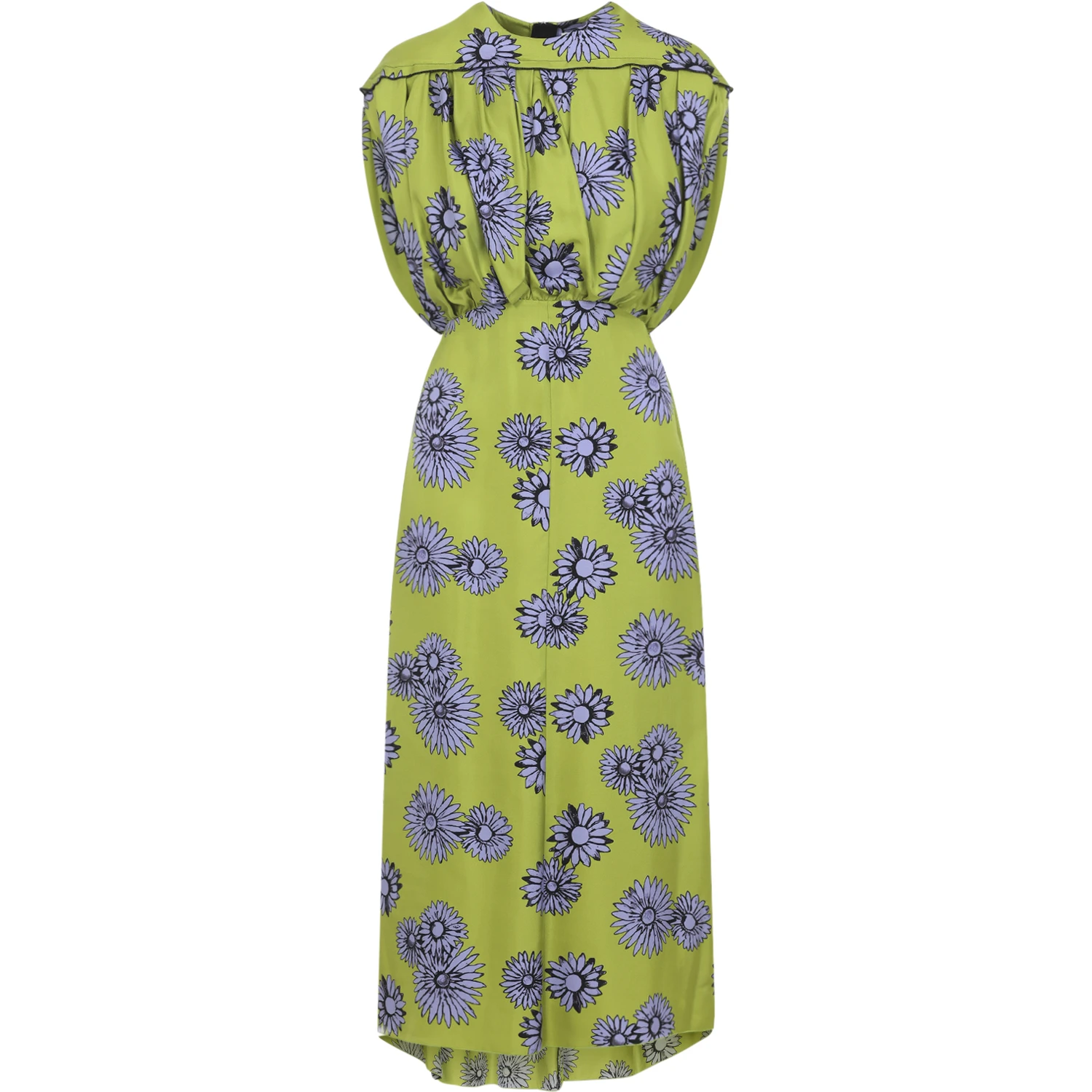 Lanvin Printed Draped Top Dress