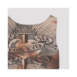 Jean Paul Gaultier Safe Sex Tattoo Top