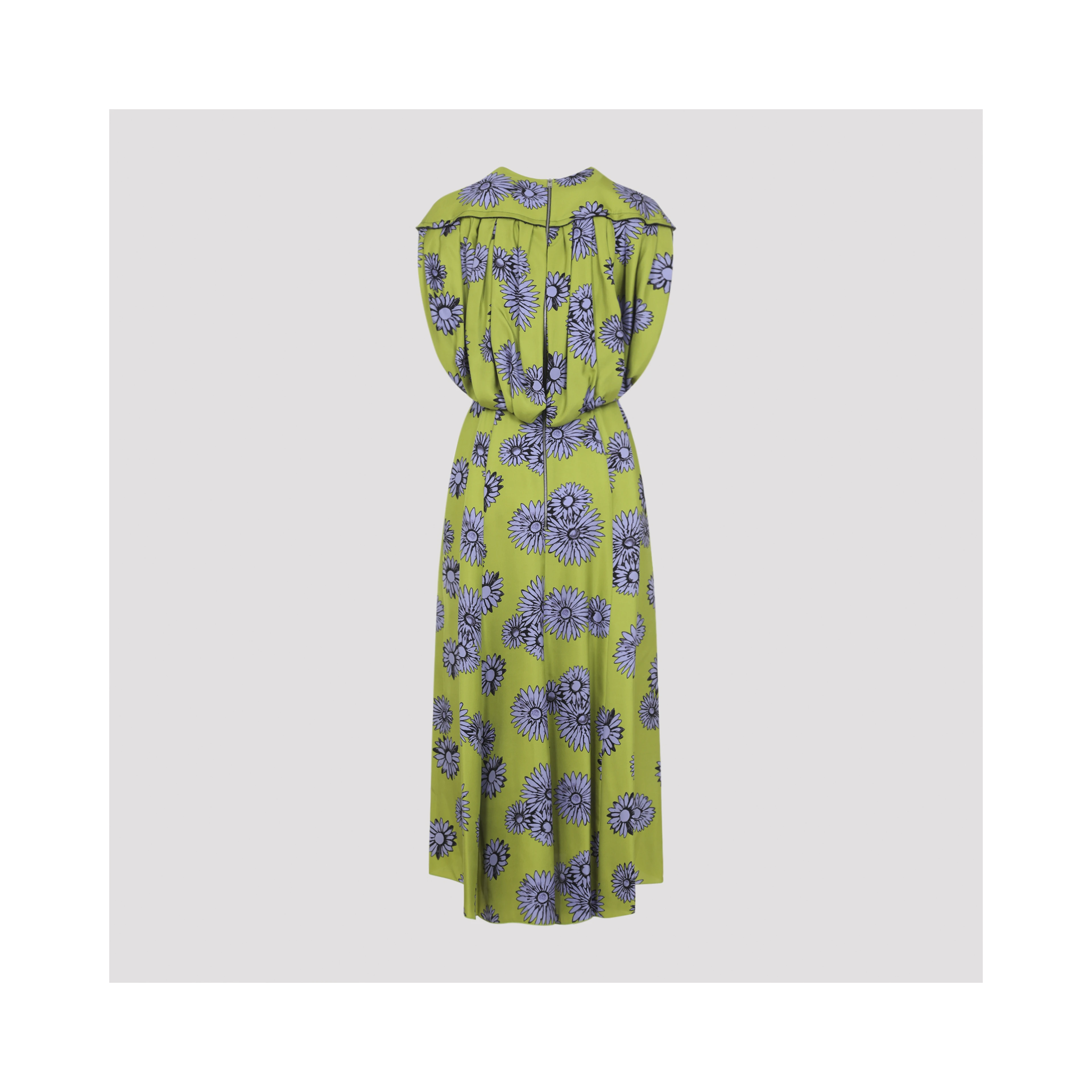Lanvin Printed Draped Top Dress