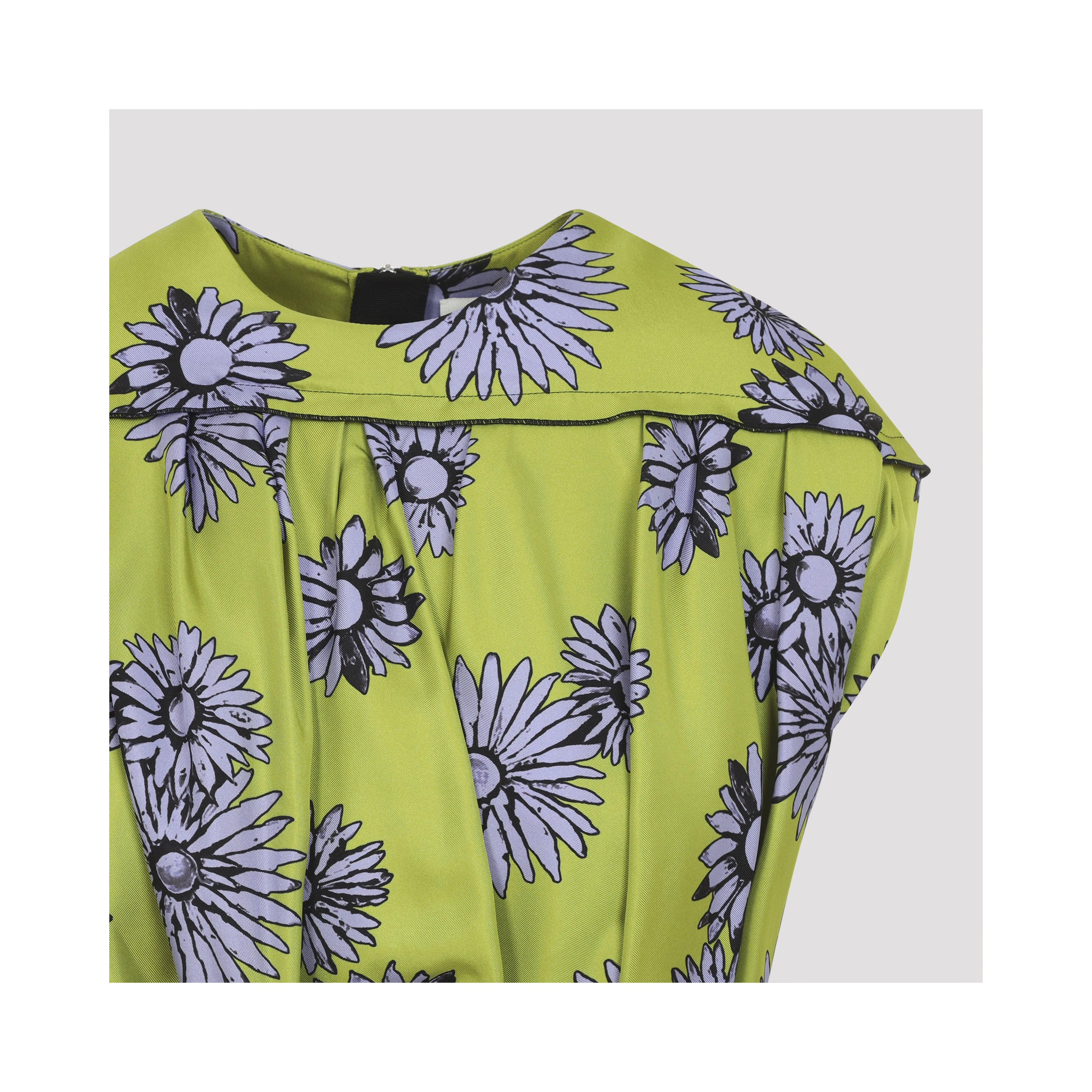 Lanvin Printed Draped Top Dress