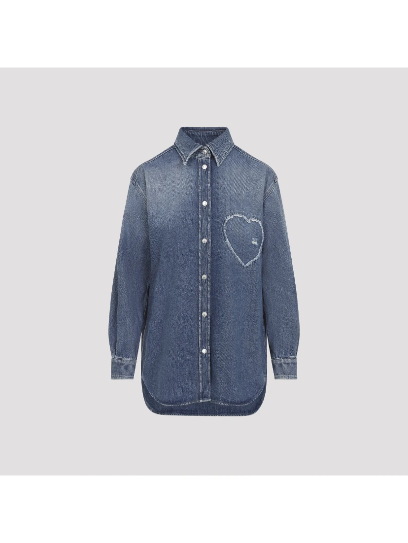 Moschino Heart Denim Shirt