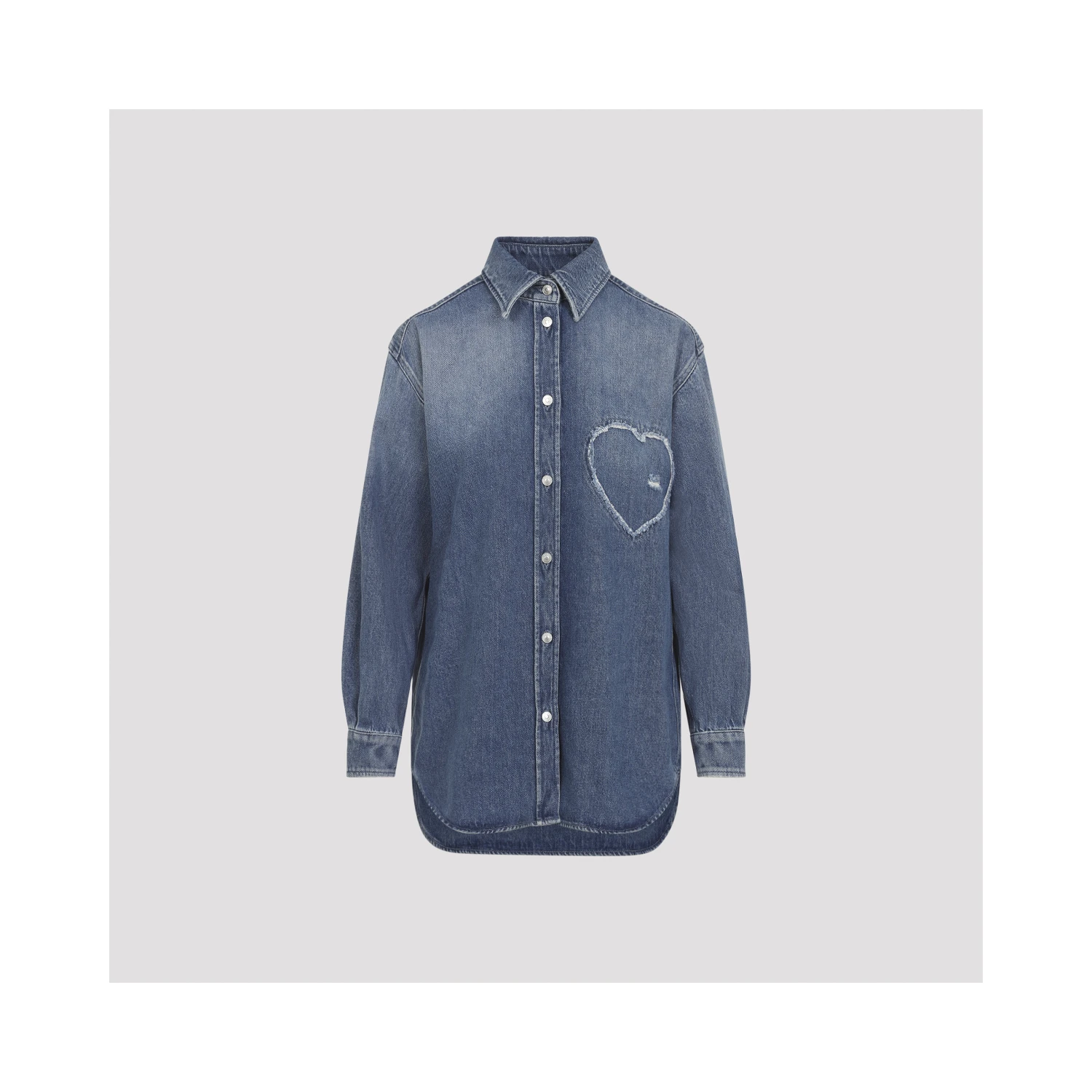 Moschino Heart Denim Shirt