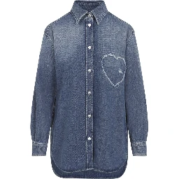 Moschino Heart Denim Shirt