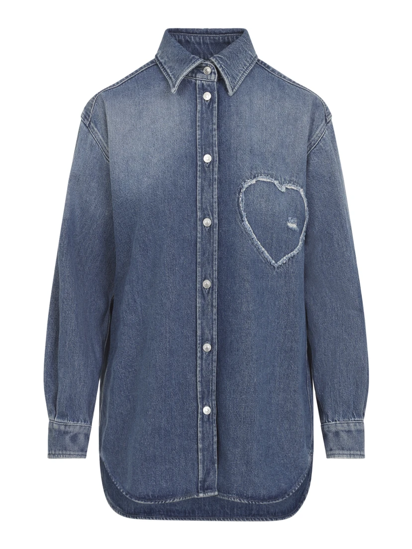 Moschino Heart Denim Shirt