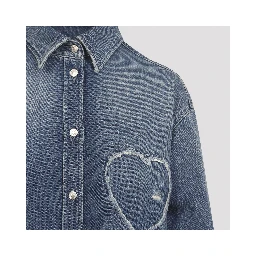 Moschino Heart Denim Shirt