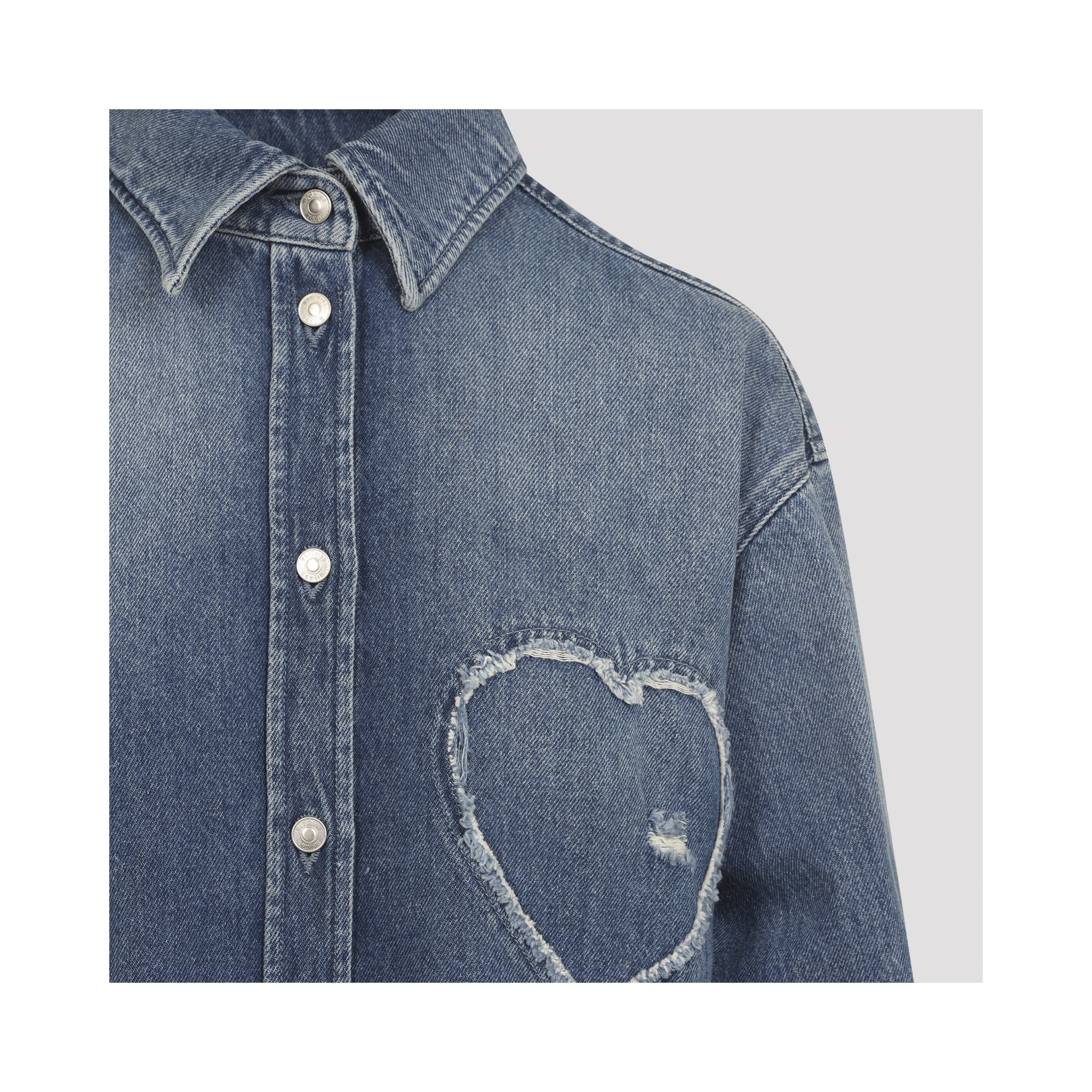 Moschino Heart Denim Shirt