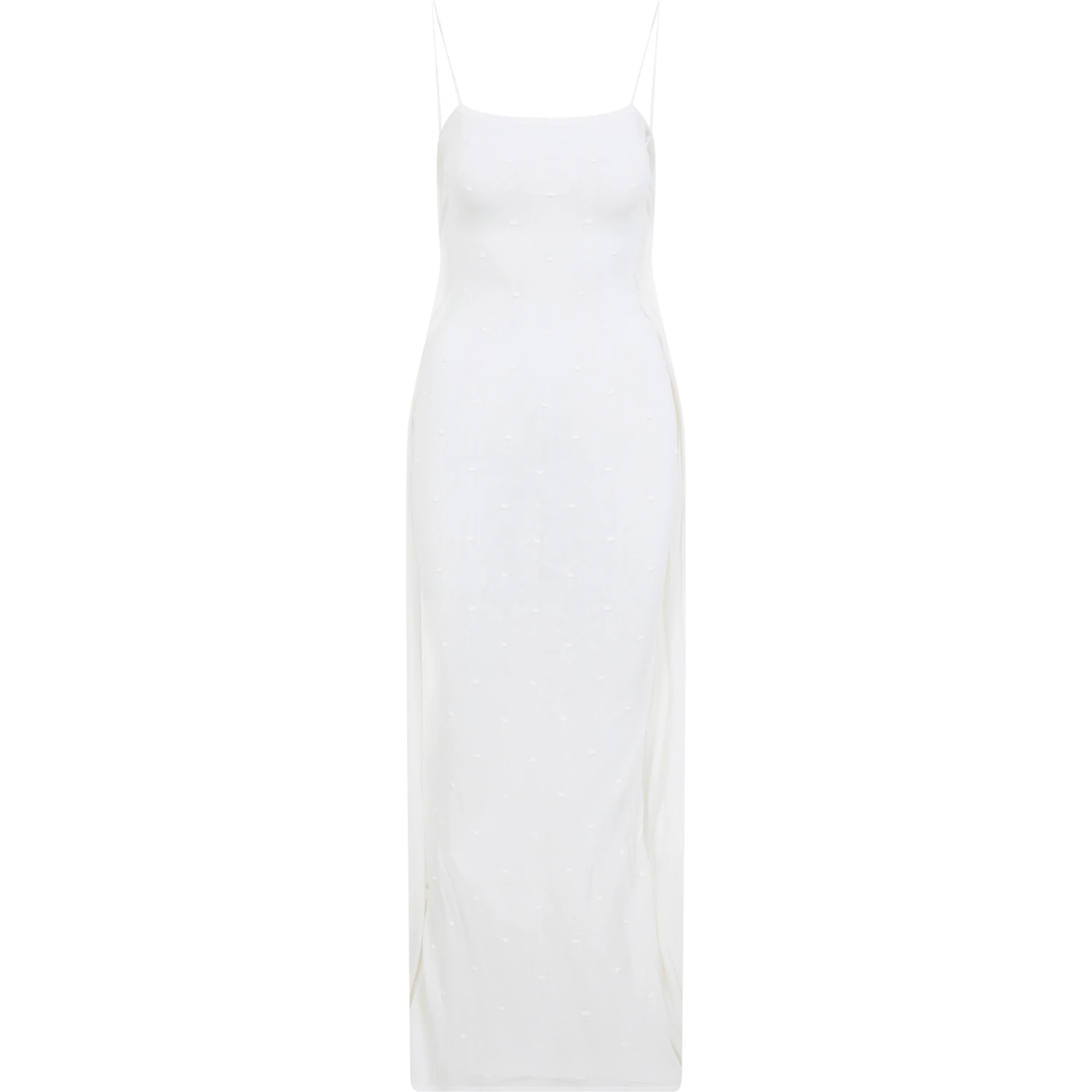 Jacquemus La Robe Maille Plumetis Long Dress