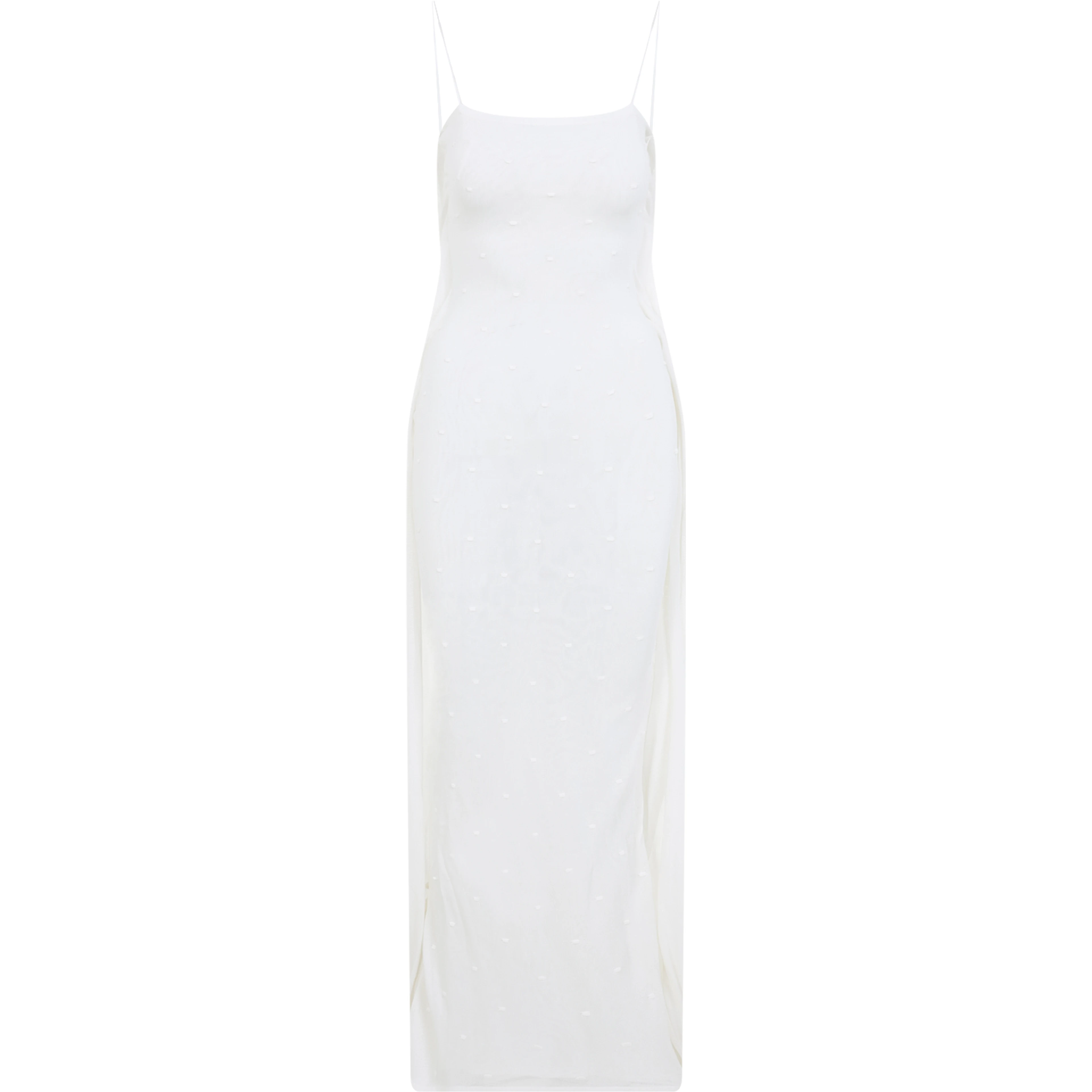 Jacquemus La Robe Maille Plumetis Long Dress
