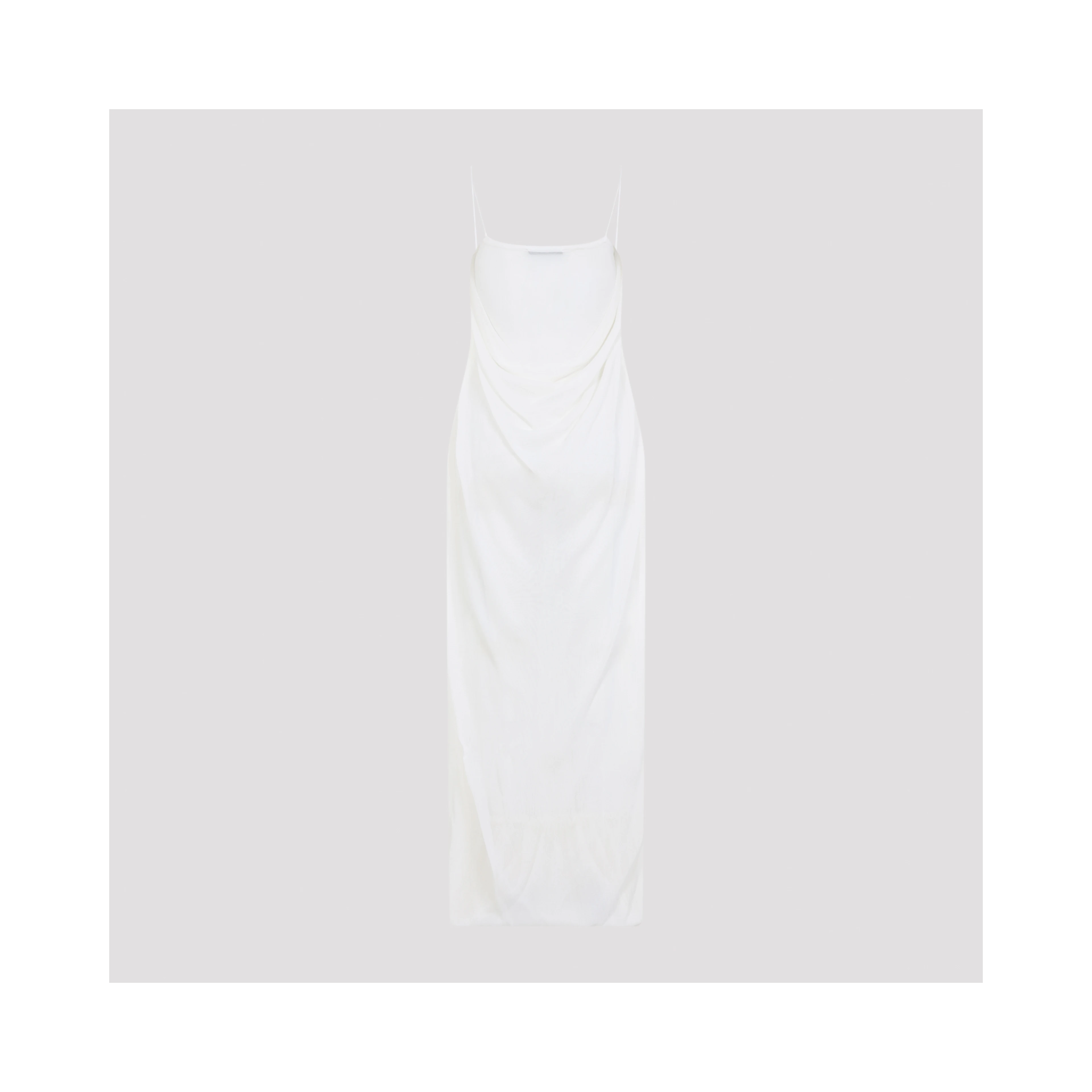Jacquemus La Robe Maille Plumetis Long Dress
