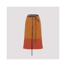 Saint Laurent Nylon Midi Skirt