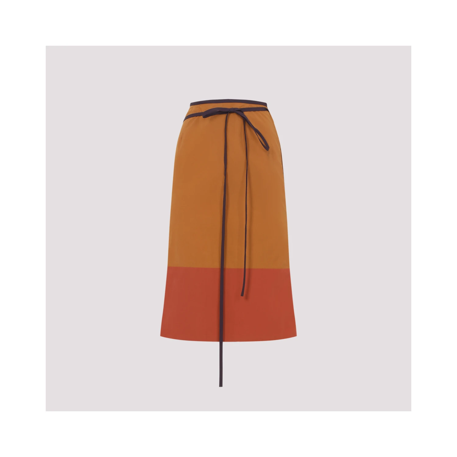 Saint Laurent Nylon Midi Skirt
