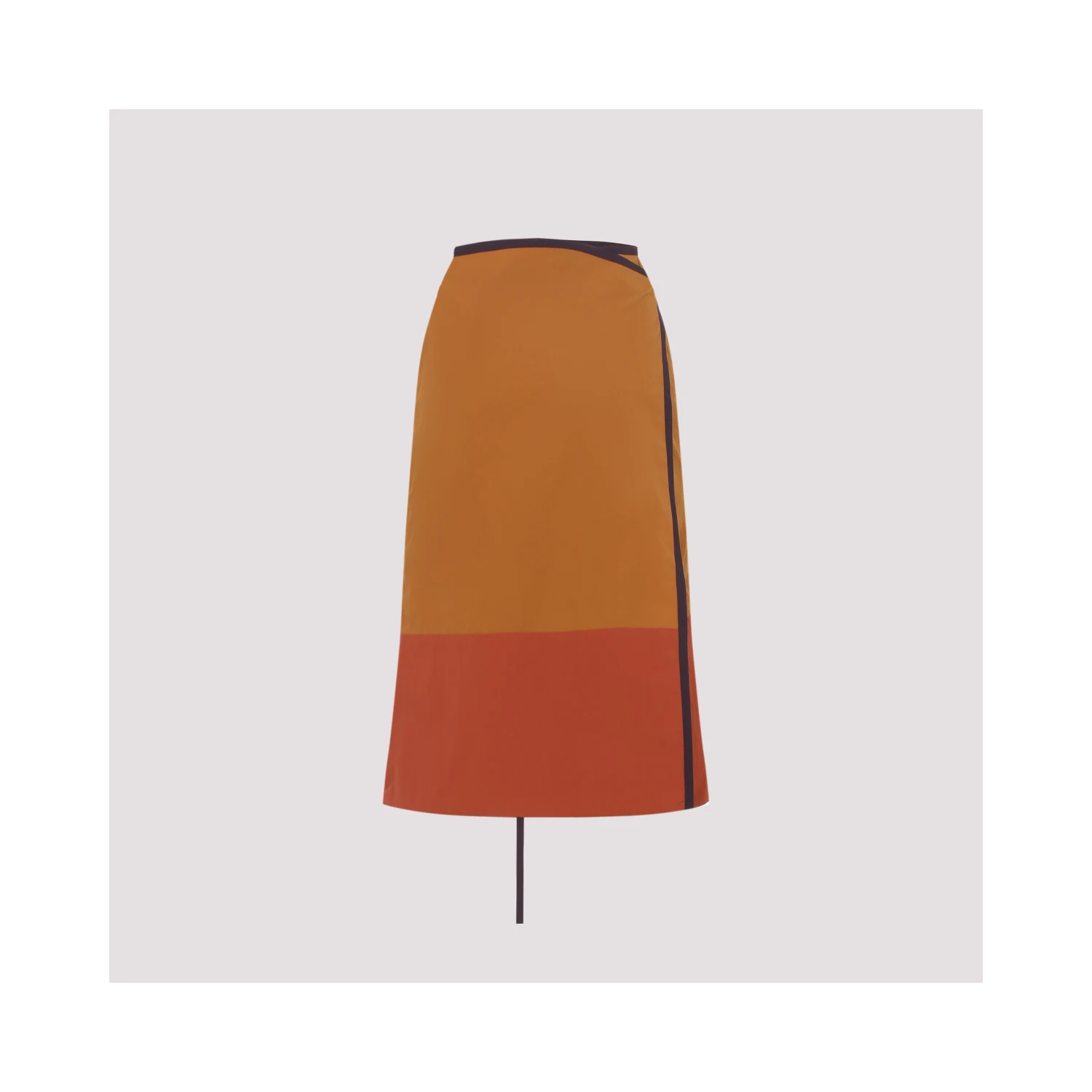 Saint Laurent Nylon Midi Skirt