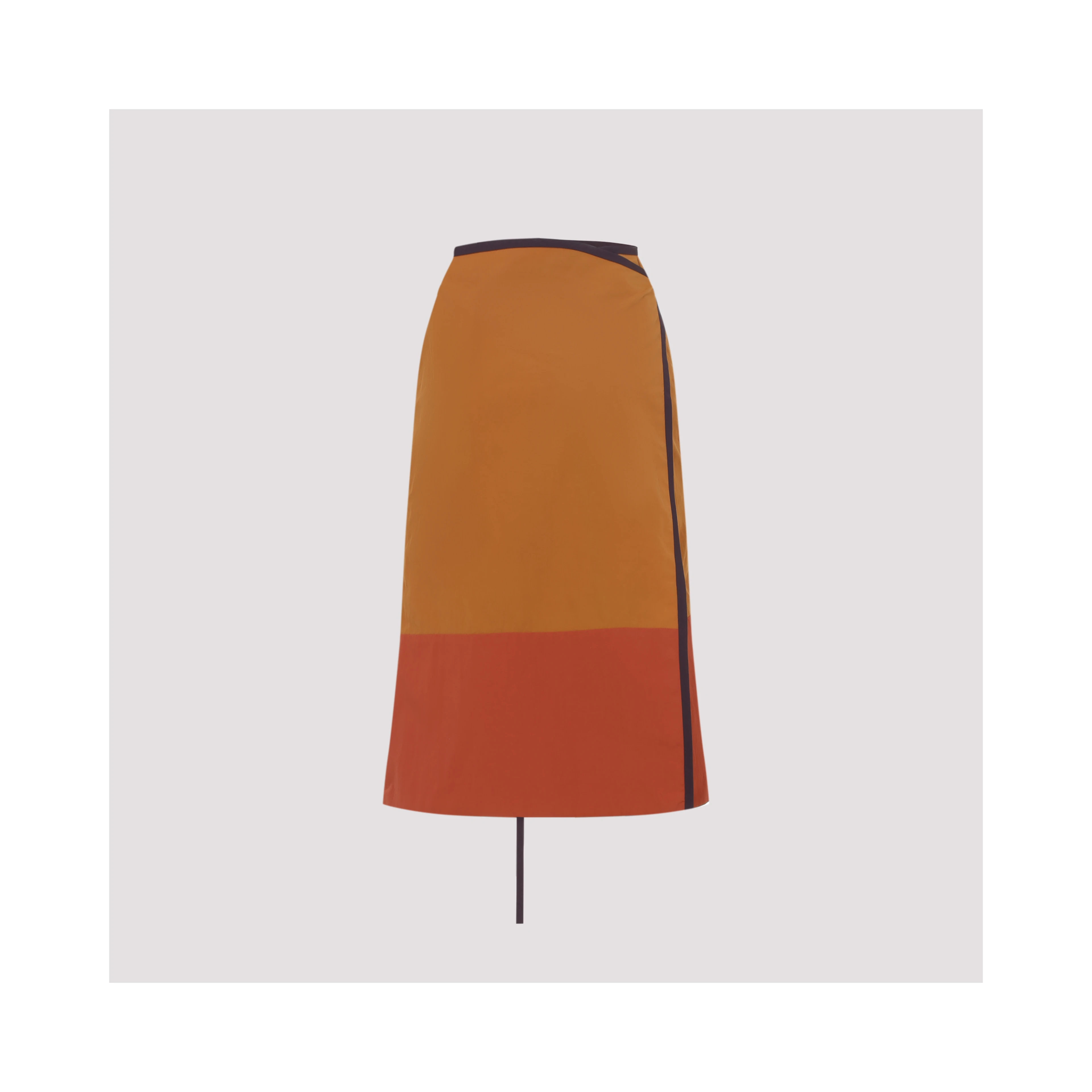 Saint Laurent Nylon Midi Skirt