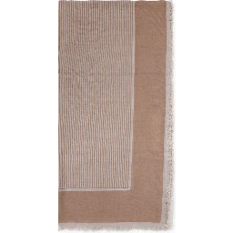Saint Laurent Large Striped Carré Scarf