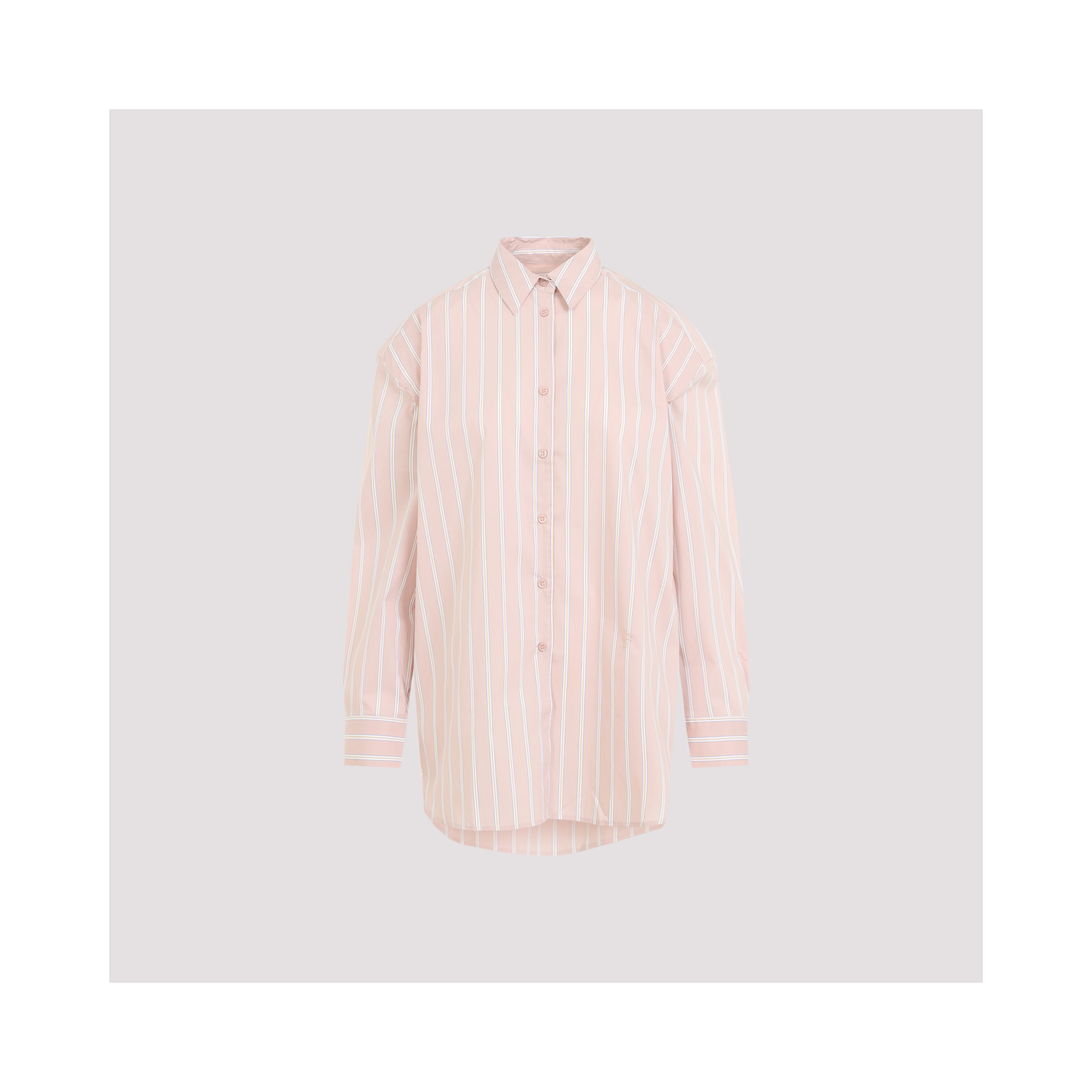 The Frankie Shop Oana Cotton Padded Shirt