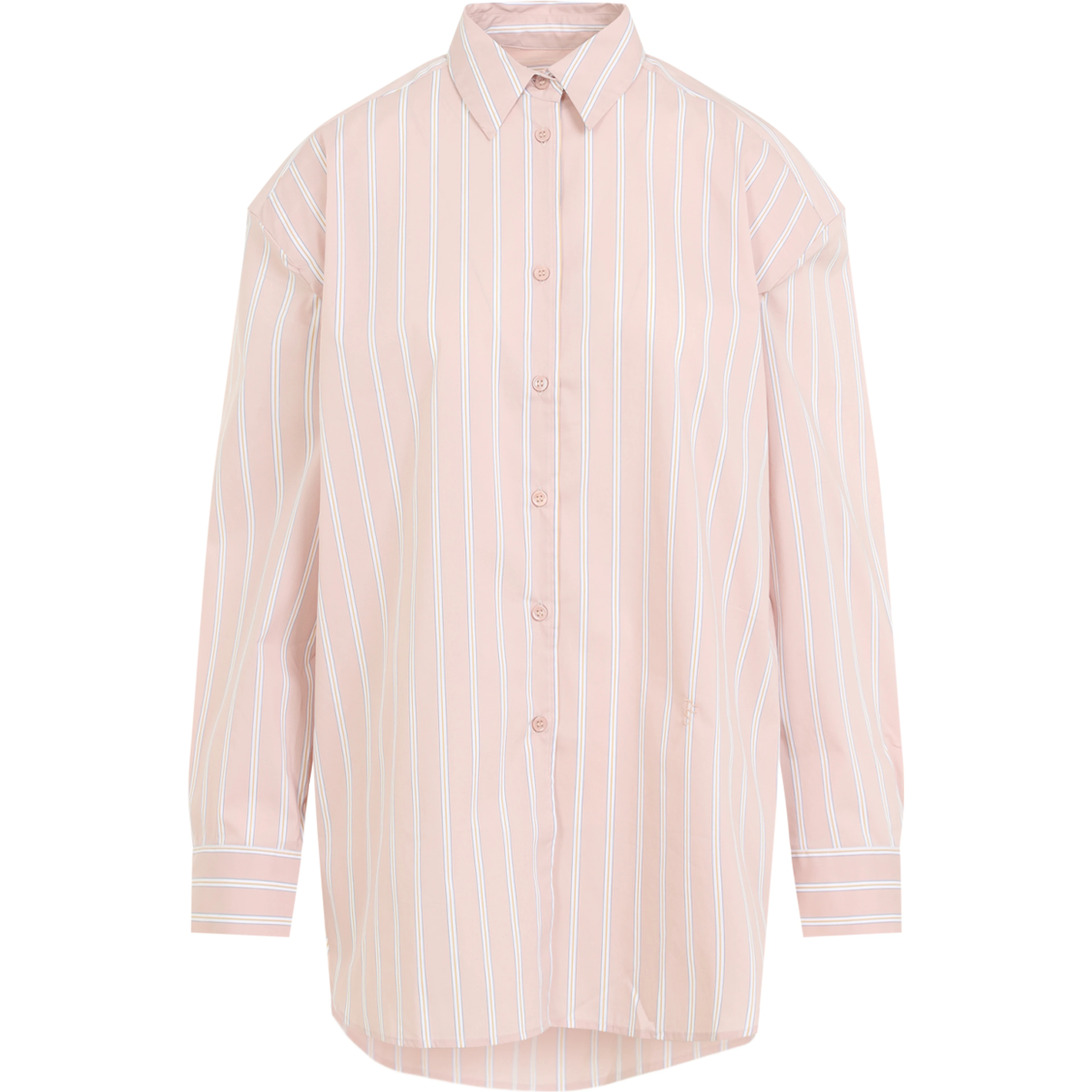 The Frankie Shop Oana Cotton Padded Shirt