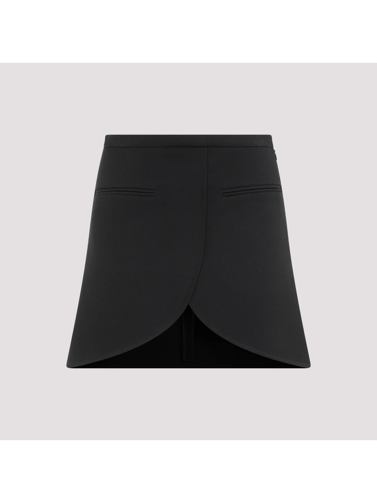 Courreges Ellipse Twill Mini Skirt