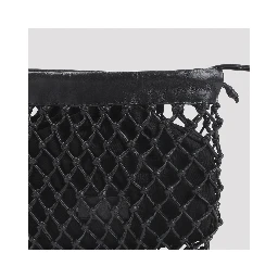 The Frankie Shop Morgan Leather Macramé Small Pouch