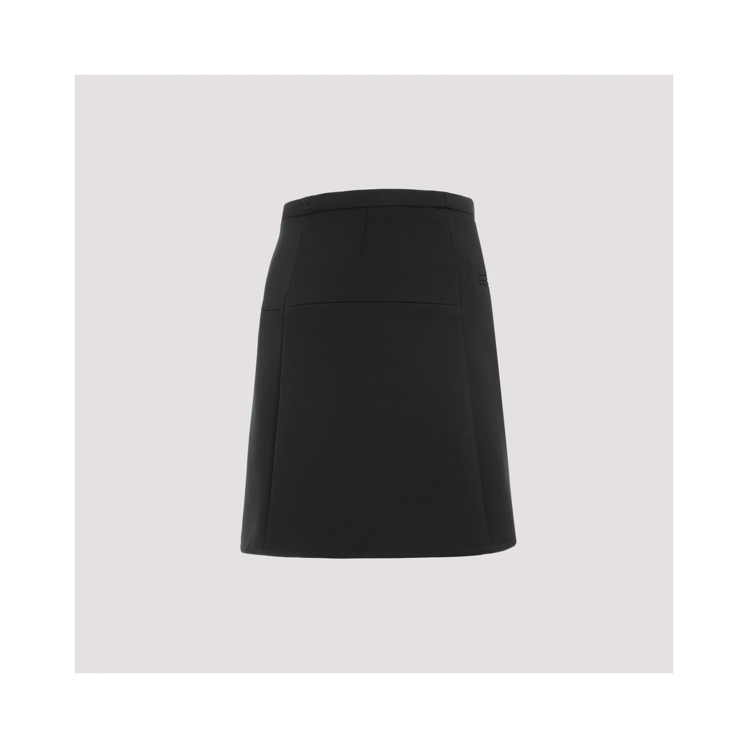 Courreges Ellipse Twill Mini Skirt