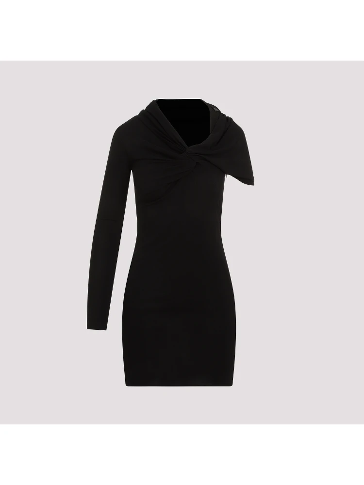 Saint Laurent Viscose Mini Dress